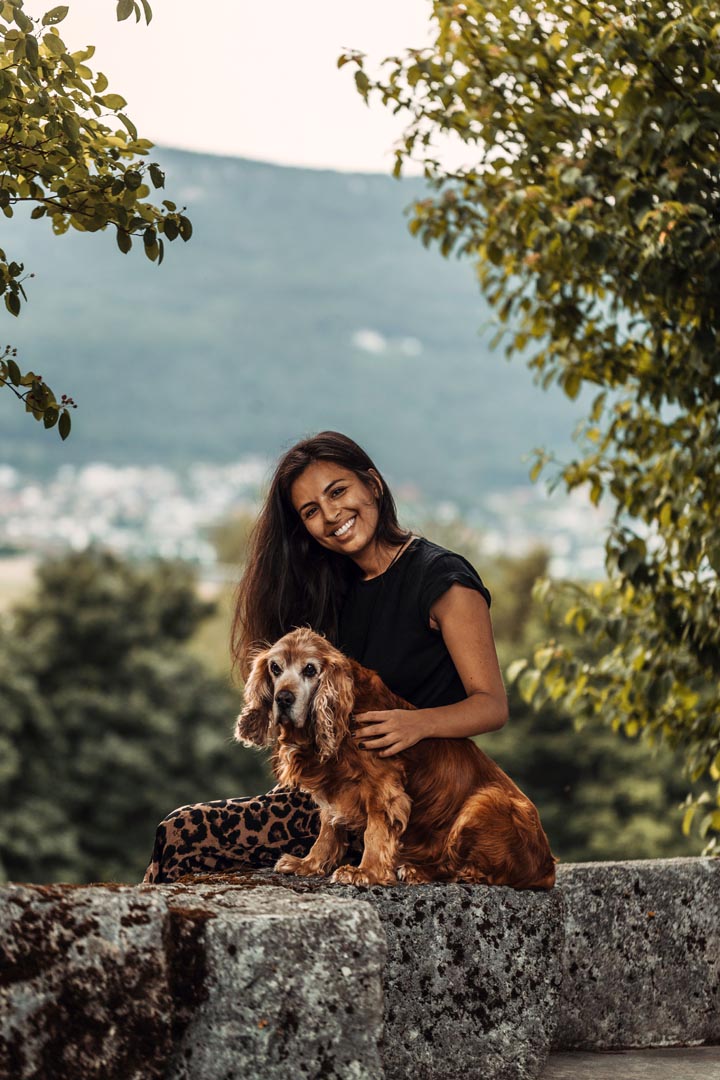 Hundefotoshooting mit Cockerspaniel draussen in der Natur